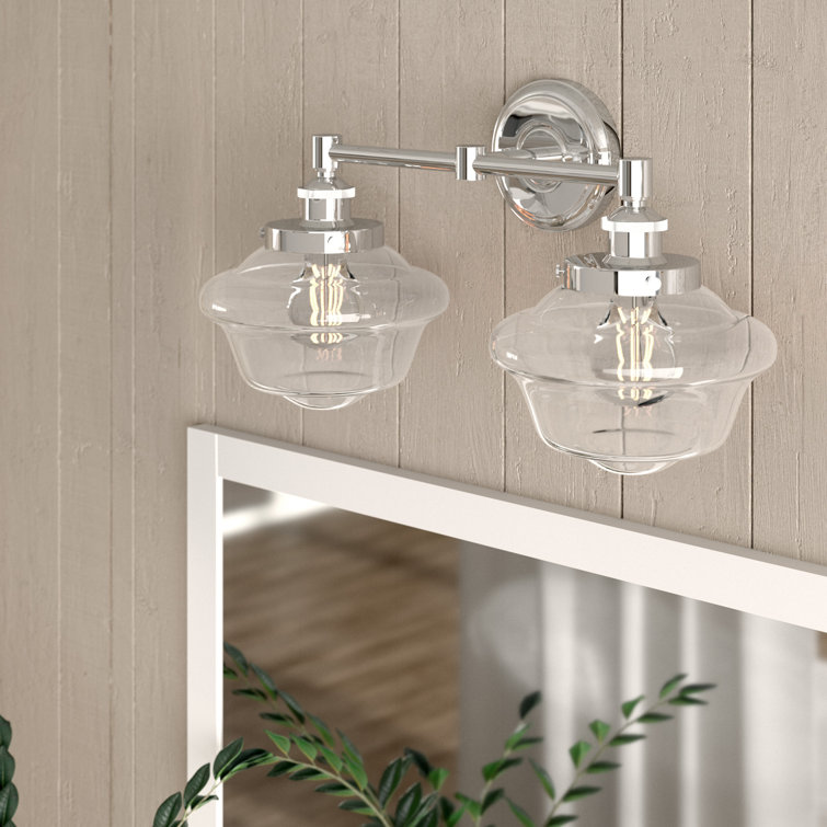 Laurel Foundry Modern Farmhouse Hildred 2 Light Dimmable Vanity Light